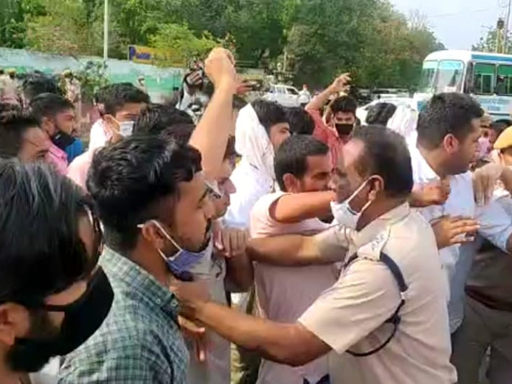 शीशराम ओला के खिलाफ टिप्पणी विवाद: युवा जाट महासभा ने किया BJP ऑफिस के बाहर प्रदर्शन