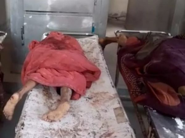 बेकाबू डंपर ने गरीब मजदूर परिवार को कुचला, मौके पर पति-पत्नी सहित 3 बच्चों की मौत