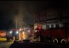 जयपुर के वीकेआई एरिया की सैनेट्री गोदाम में लगी आग, लाखों रुपए का माल जलकर हुआ खाक