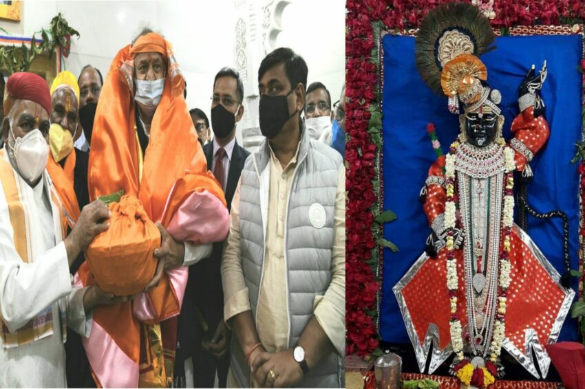 मुख्यमंत्री अशोक गहलोत पहुंचे नाथद्वारा श्रीनाथजी की शरण में
