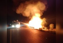 जिंदा जले ट्रेलर चालक और खलासी, पचपदरा-जोधपुर हाईवे पर तेल से भरा ट्रेलर पलटने से लगी भीषण आग