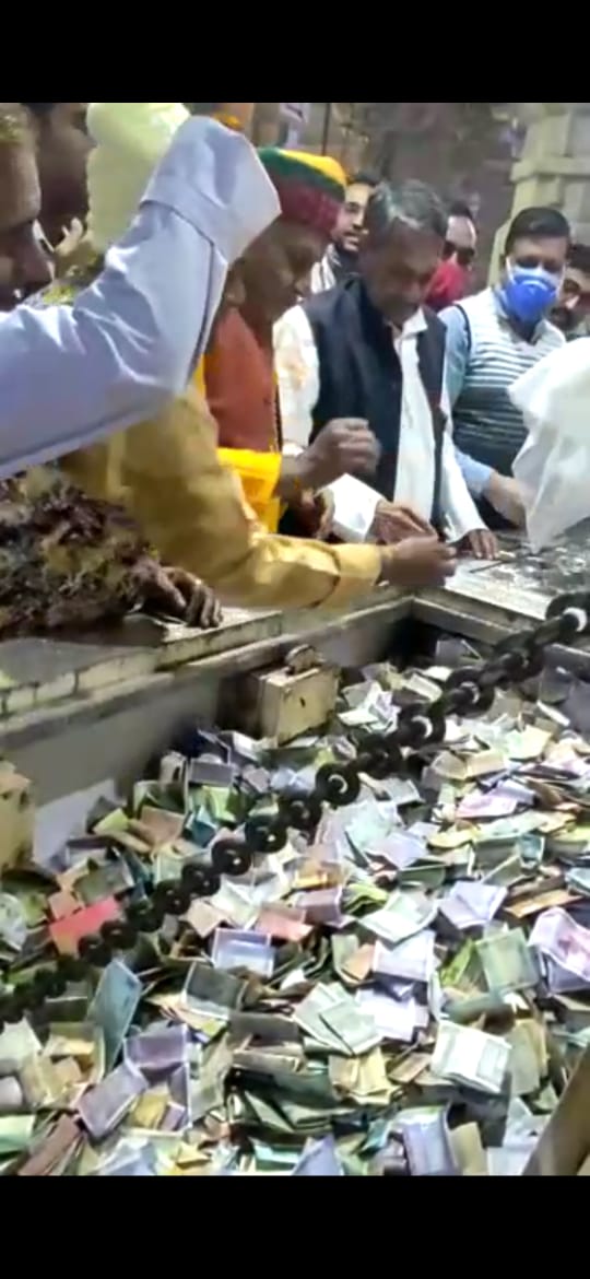 सांवलिया सेठ मंदिर के चढ़ावे के खजाने से 6 करोड़ मिले, गणना अभी भी जारी
