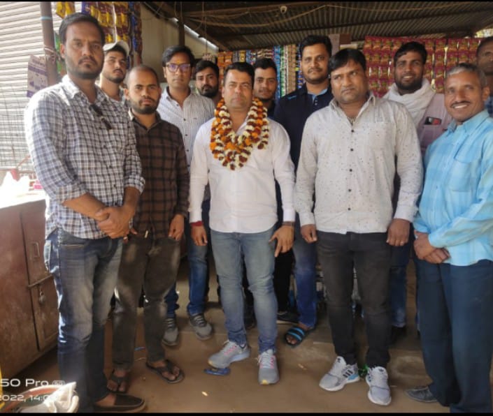 विप्र वाहिनी प्रदेश प्रमुख प्रवीण व्यास का चौमूं में स्वागत सत्कार