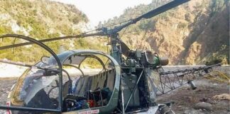 जम्मू कश्मीर: बांदीपोरा में सेना का हेलिकॉप्टर दुर्घटनाग्रस्त