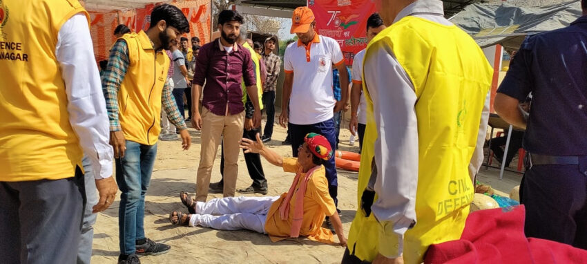 श्रीगंगानगर में NDRF की टीम ने किया मॉकड्रिल
