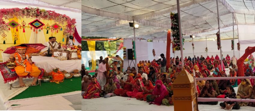 देवस्थान विभाग का श्रीमद भागवत कथा यज्ञ में शुक्रवार को होगा नंदोत्सव