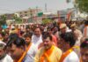 कांग्रेस विधायक वेद प्रकाश सोलंकी ने चाकसू में लगाए राम नाम के जयकारे, रामनवमी जुलूस का किया नेतृत्व