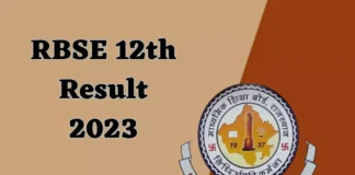 RBSE 12th Arts Result 2023 Declared RBSE 12th Board Result 2023